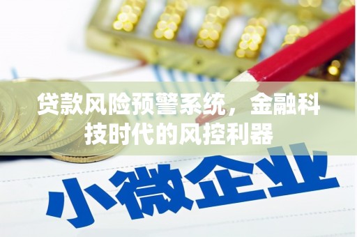 邵武贷款风险预警系统，金融科技时代的风控利器