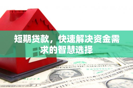 邵武短期贷款，快速解决资金需求的智慧选择