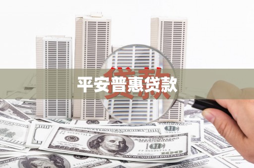 邵武平安普惠贷款