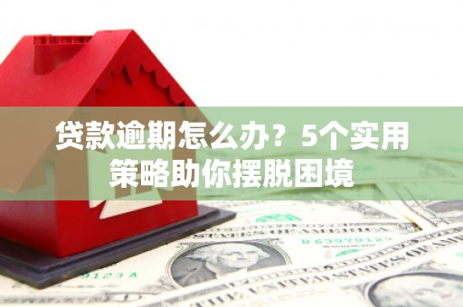 邵武贷款逾期怎么办？5个实用策略助你摆脱困境