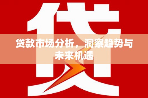 邵武贷款市场分析，洞察趋势与未来机遇