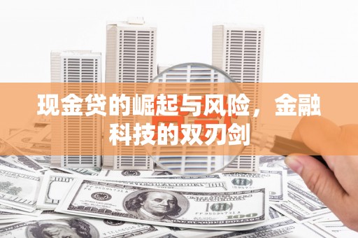 邵武现金贷的崛起与风险，金融科技的双刃剑