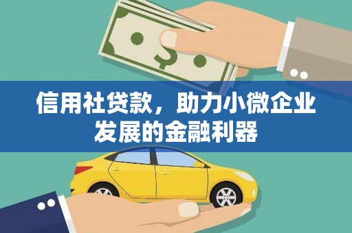 邵武信用社贷款，助力小微企业发展的金融利器