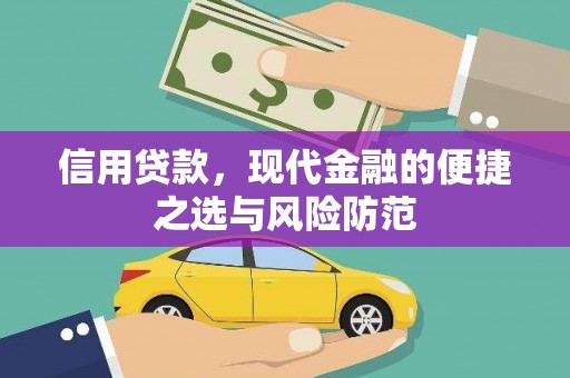 邵武信用贷款，现代金融的便捷之选与风险防范