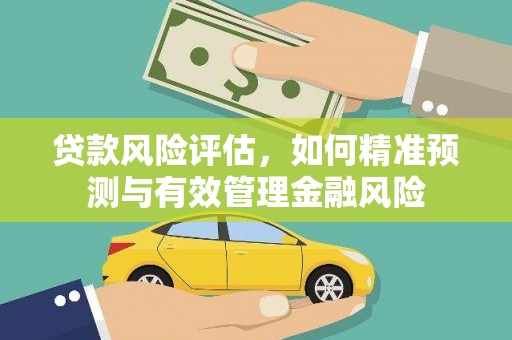 邵武贷款风险评估，如何精准预测与有效管理金融风险