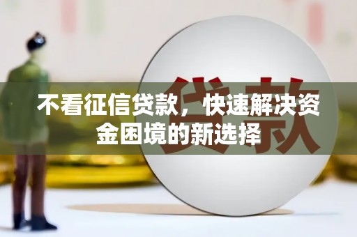 邵武不看征信贷款，快速解决资金困境的新选择