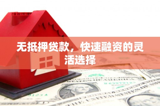 邵武无抵押贷款，快速融资的灵活选择