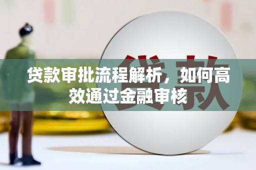 邵武贷款审批流程解析，如何高效通过金融审核