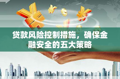 邵武贷款风险控制措施，确保金融安全的五大策略