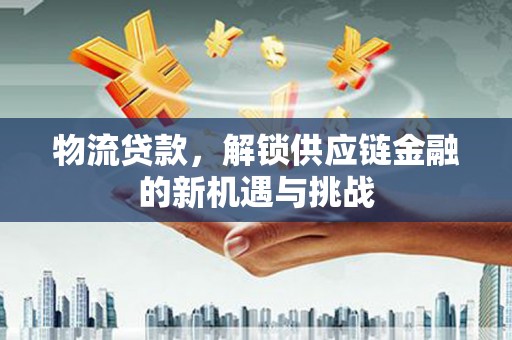 邵武物流贷款，解锁供应链金融的新机遇与挑战