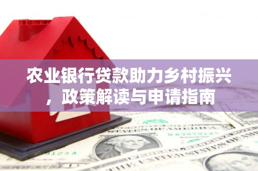 邵武农业银行贷款助力乡村振兴，政策解读与申请指南