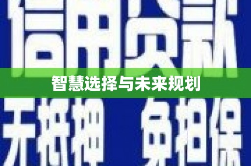 邵武智慧选择与未来规划
