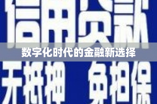邵武数字化时代的金融新选择